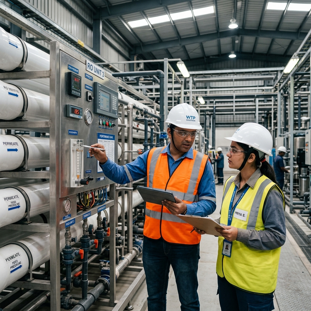 Indian Engineers at Water Plant